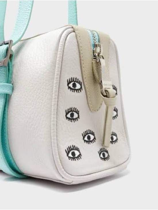 Min & Mon Handbags - Min & Mon Cream Ester Satchel Shoulder Bag